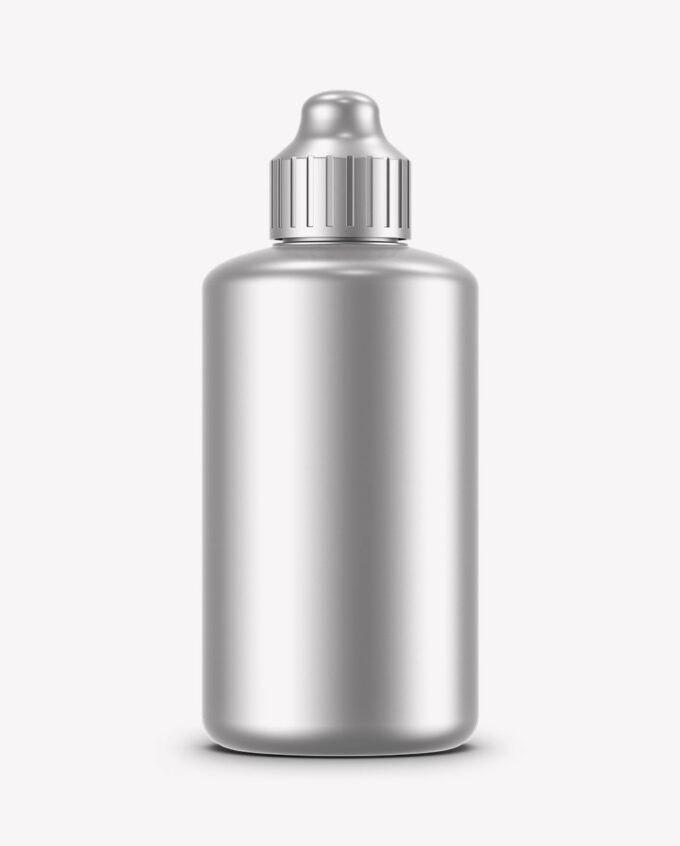 Plastic Bottle Mockup | Metallic