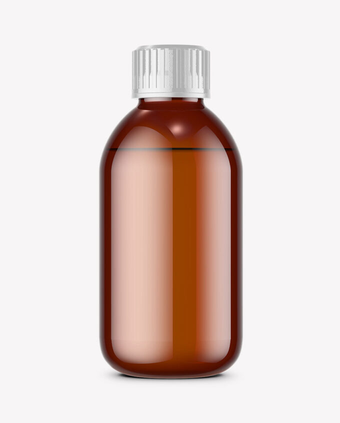 Glass Bottle Mockup | Amber