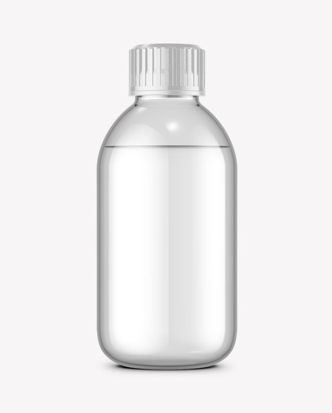 Glass Bottle Mockup | Clear