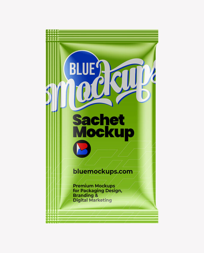 Sachet Mockup | Metallic