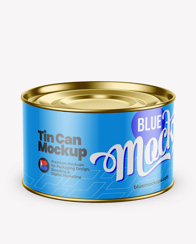 Tin Can Mockup | Top View