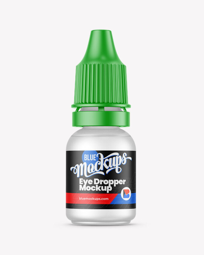 Semitransparent Dropper Bottle Mockup | 10ml