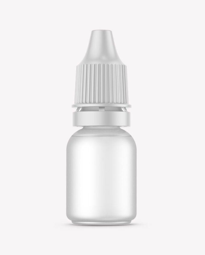 Semitransparent Dropper Bottle Mockup | 10ml