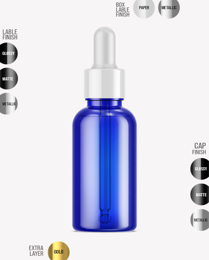 Dropper Bottle Mockup | Blue - Image 2