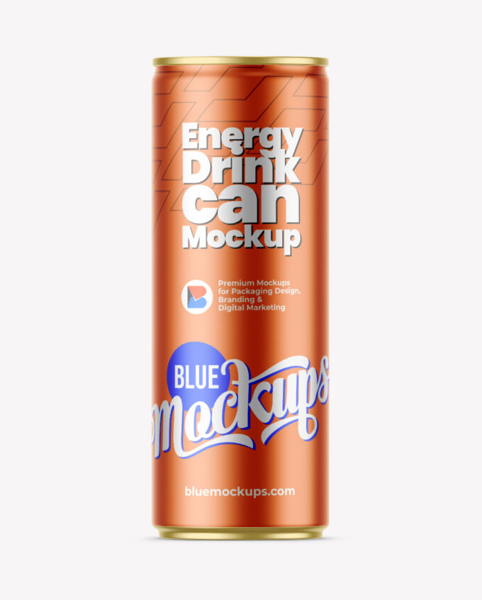 Aluminium Can Mockup | Matte Metallic