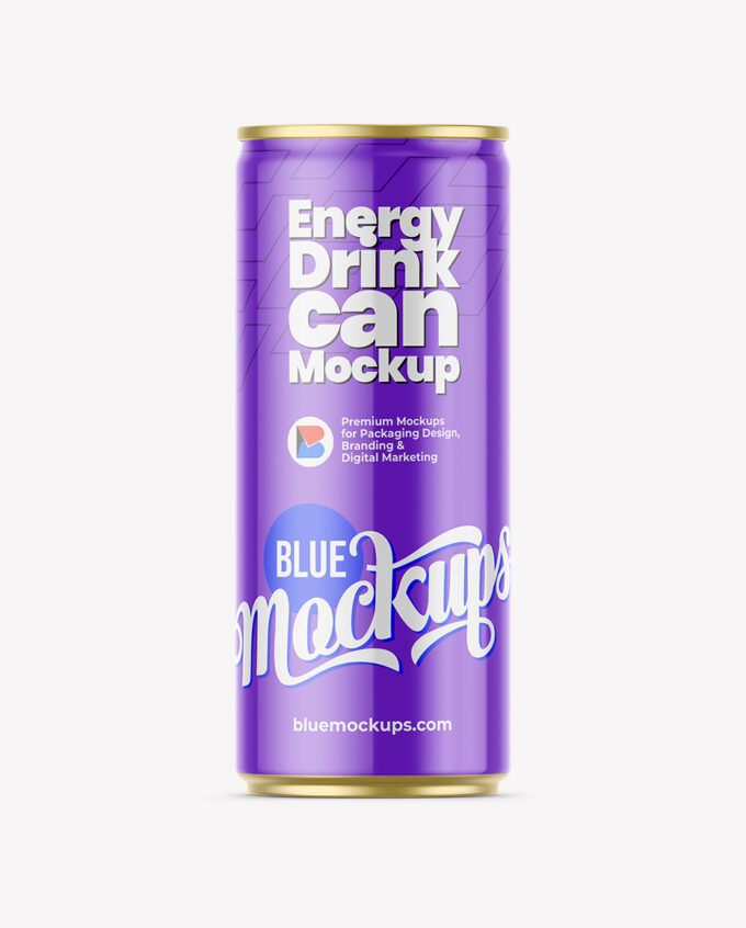 Aluminium Can Mockup | Glossy