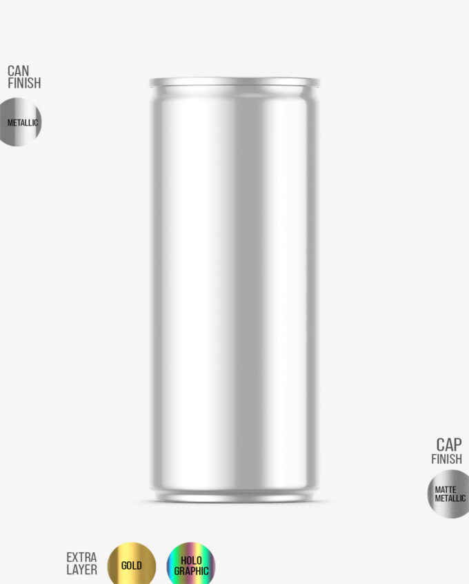 Aluminium Can Mockup | Metallic