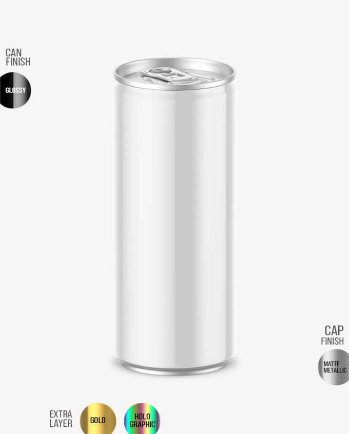 Aluminium Can Mockup | Glossy