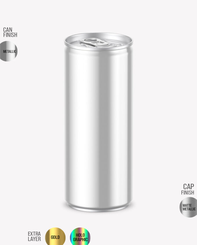 Aluminium Can Mockup | Metallic