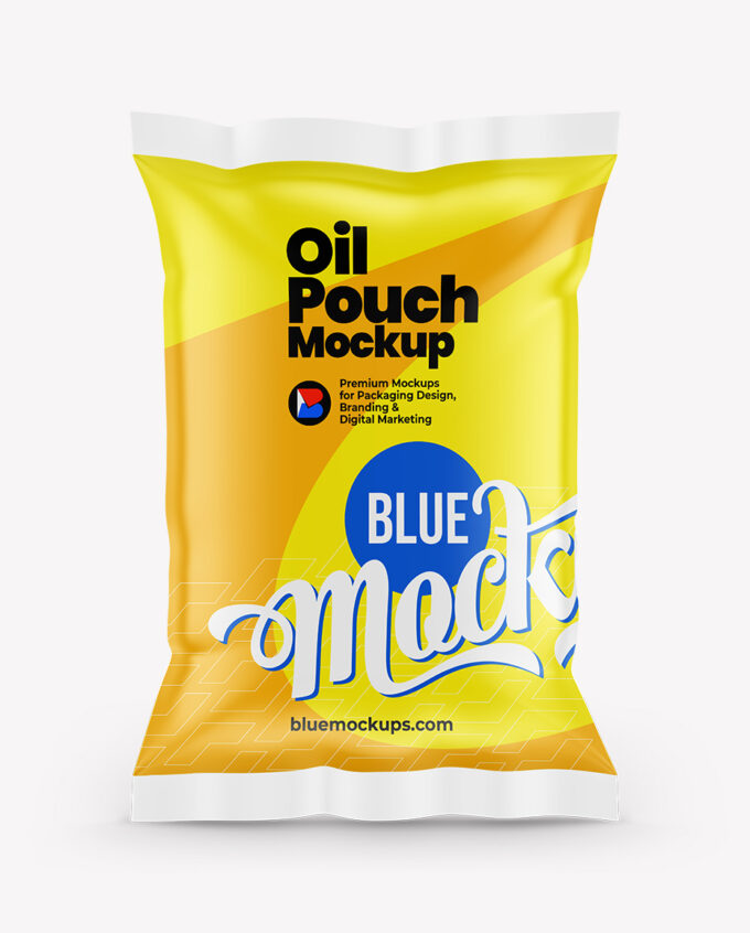 Oil Pouch Mockup | Glossy