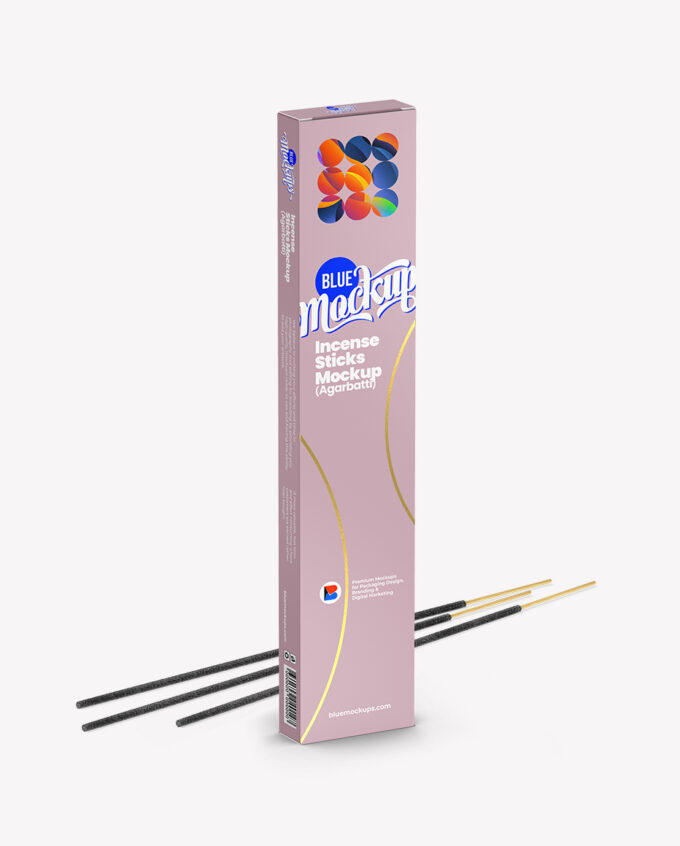 Incense Sticks Package Mockup