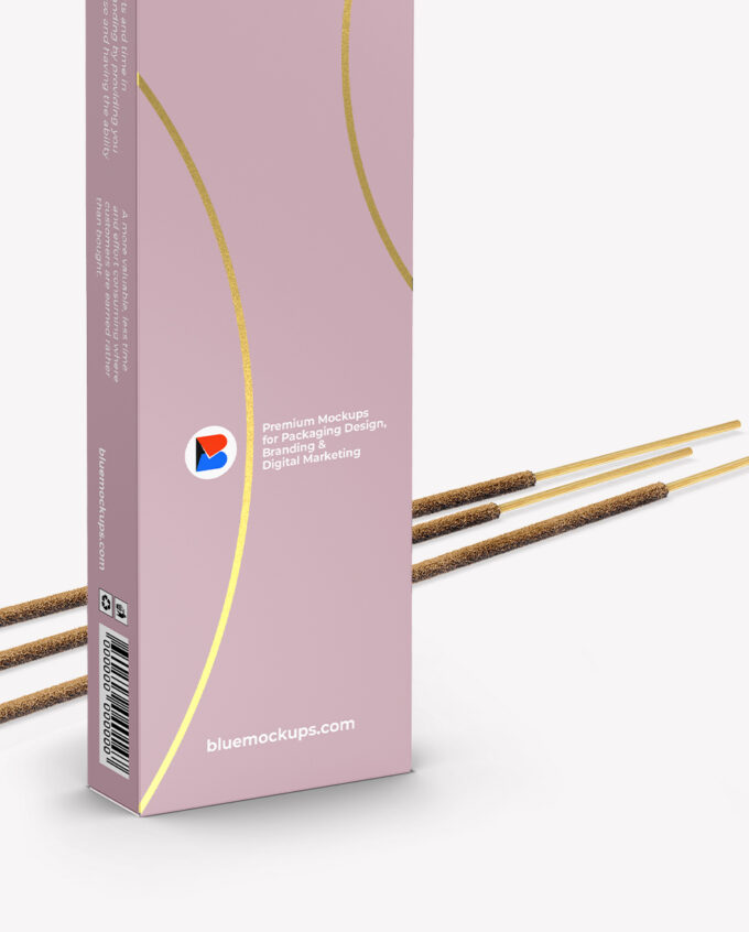 Incense Sticks Package Mockup