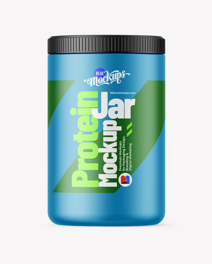 Protein Jar Mockup | Matte