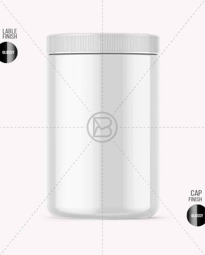 Protein Jar Mockup | Glossy