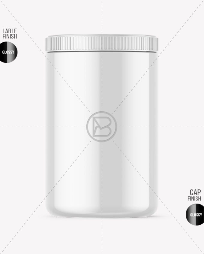 Protein Jar Mockup | Glossy