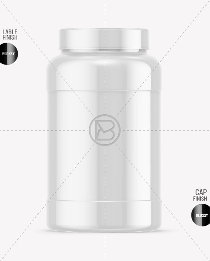 Protein Jar Mockup | Glossy