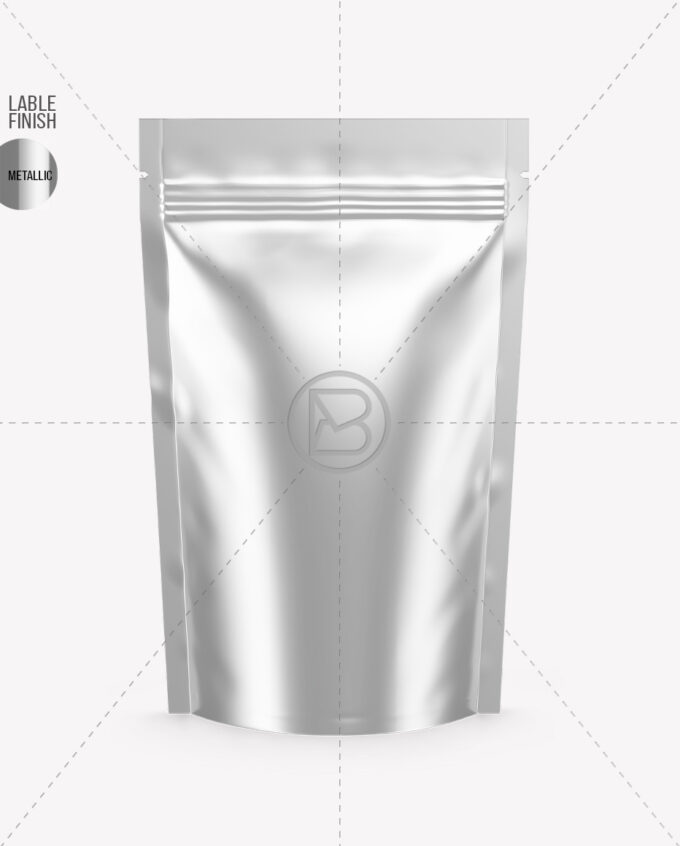 Stand-up Pouch Mockup | Metallic