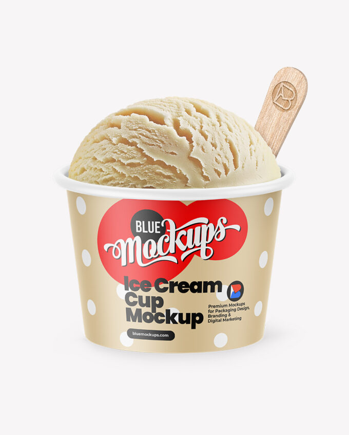 Ice Cream Cup Mockup