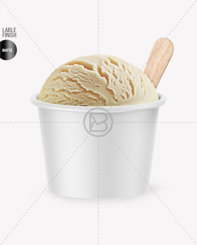 Ice Cream Cup Mockup