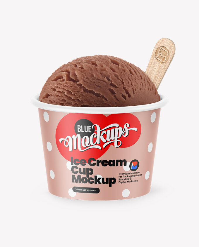 Ice Cream Cup Mockup