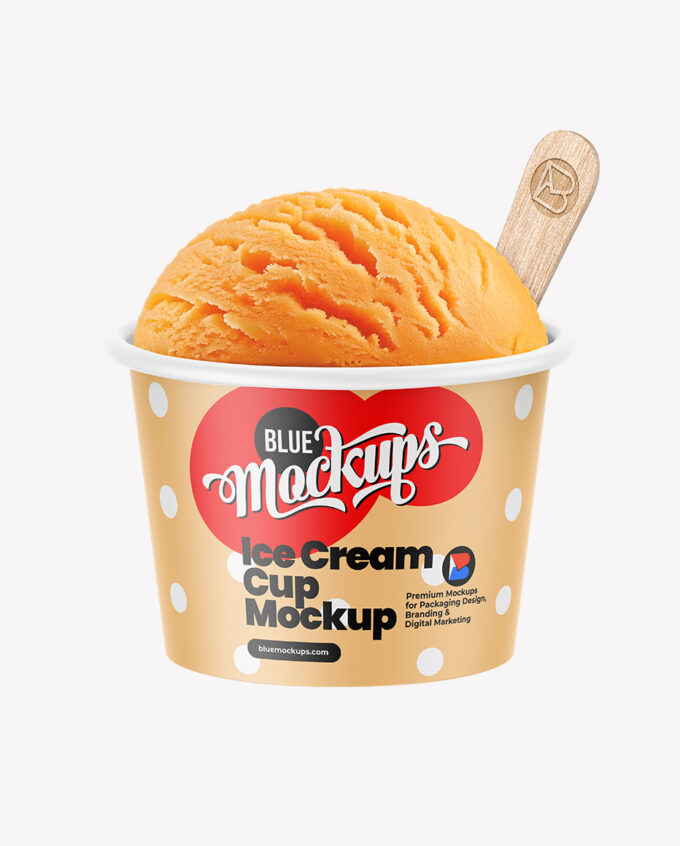 Ice Cream Cup Mockup