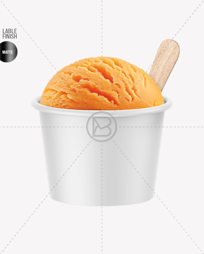 Ice Cream Cup Mockup