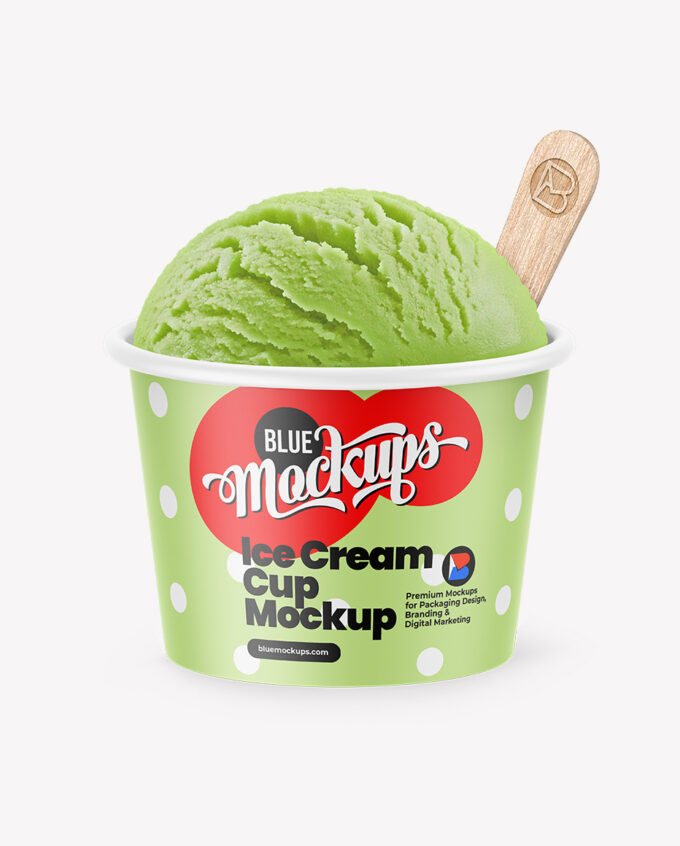 Ice Cream Cup Mockup