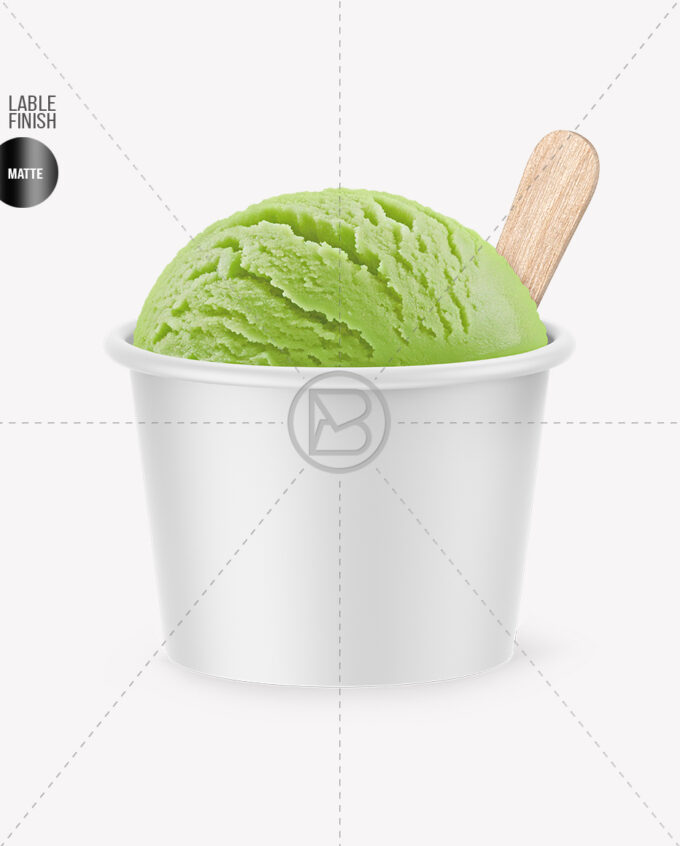 Ice Cream Cup Mockup