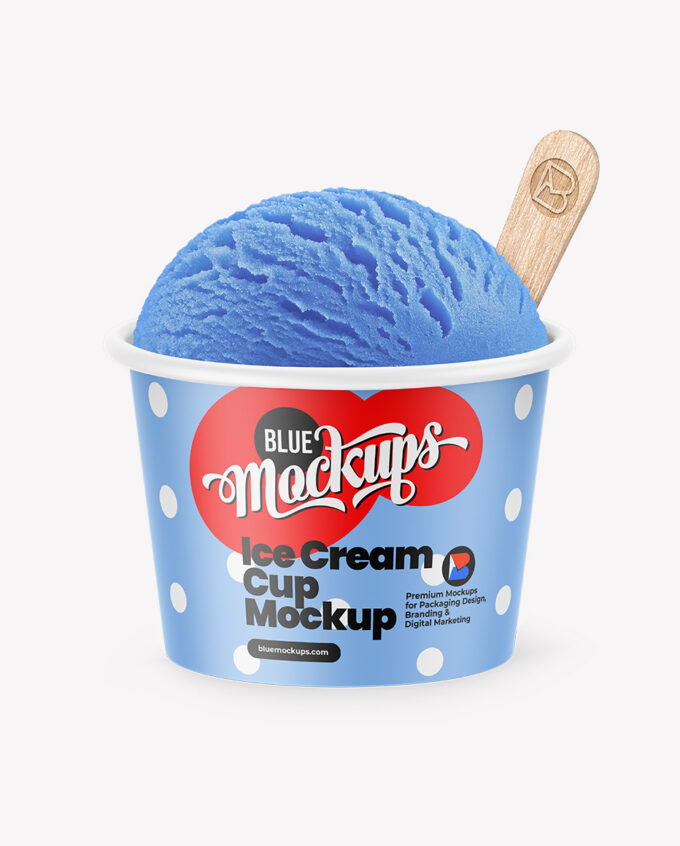 Ice Cream Cup Mockup