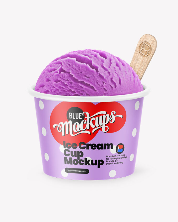 Ice Cream Cup Mockup