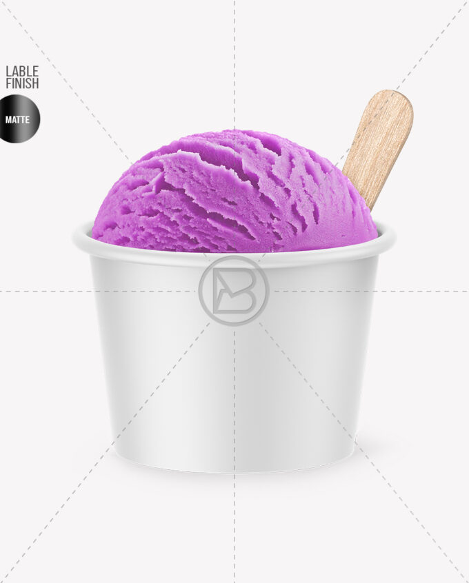 Ice Cream Cup Mockup