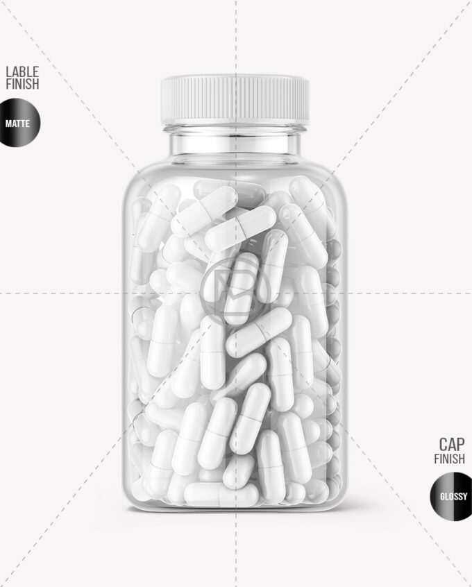 Capsules Jar Mockups | Clear - Image 2