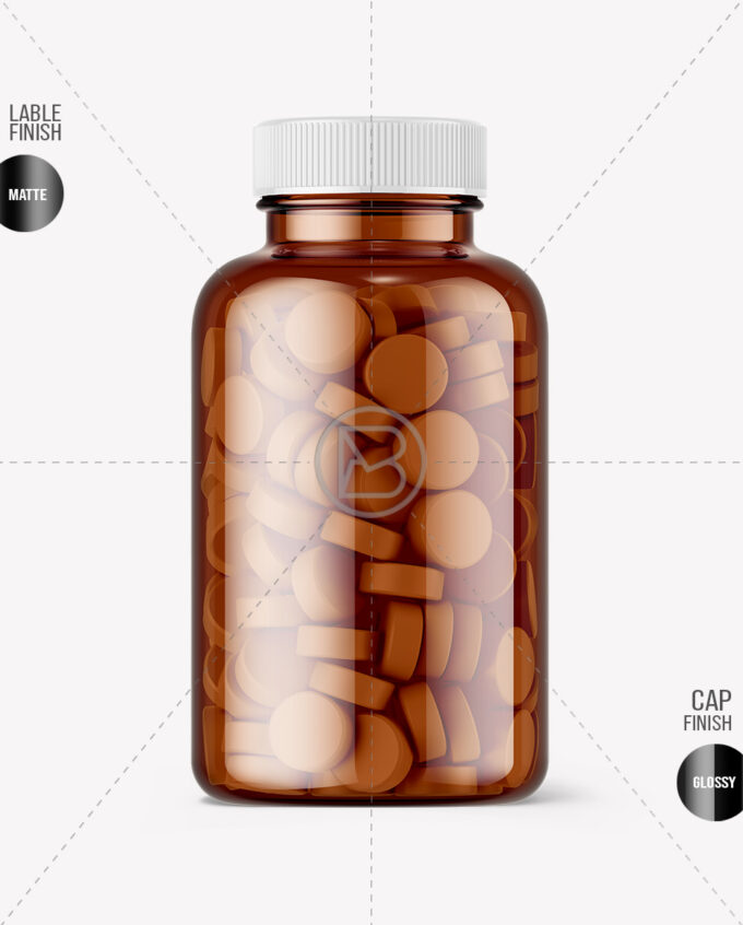 Tablets Jar Mockups | Amber - Image 2