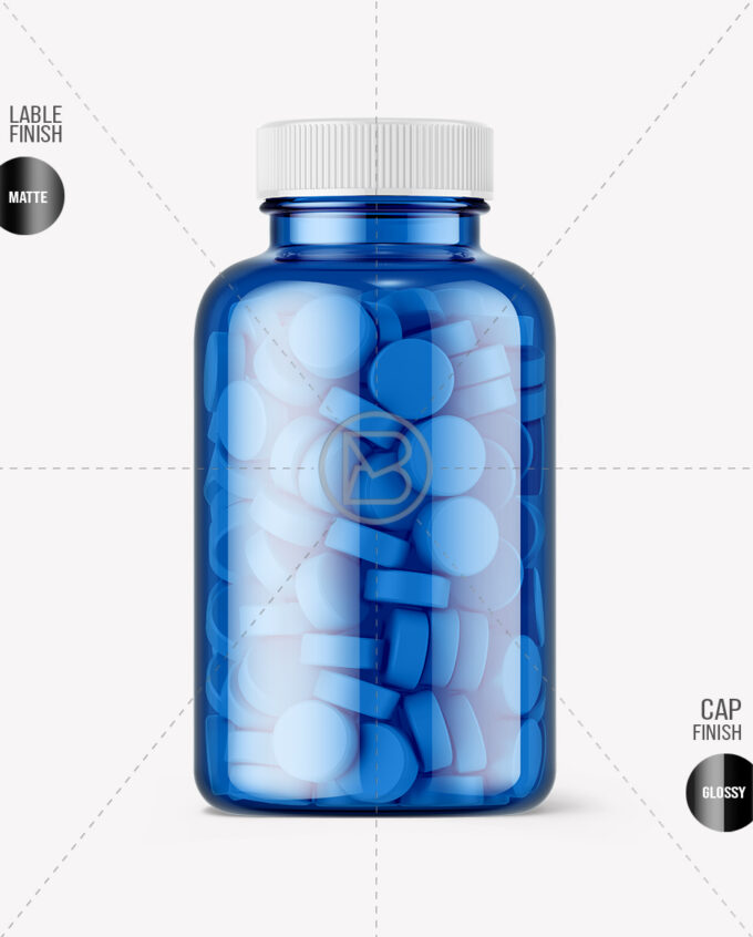 Tablets Jar Mockups | Blue - Image 2