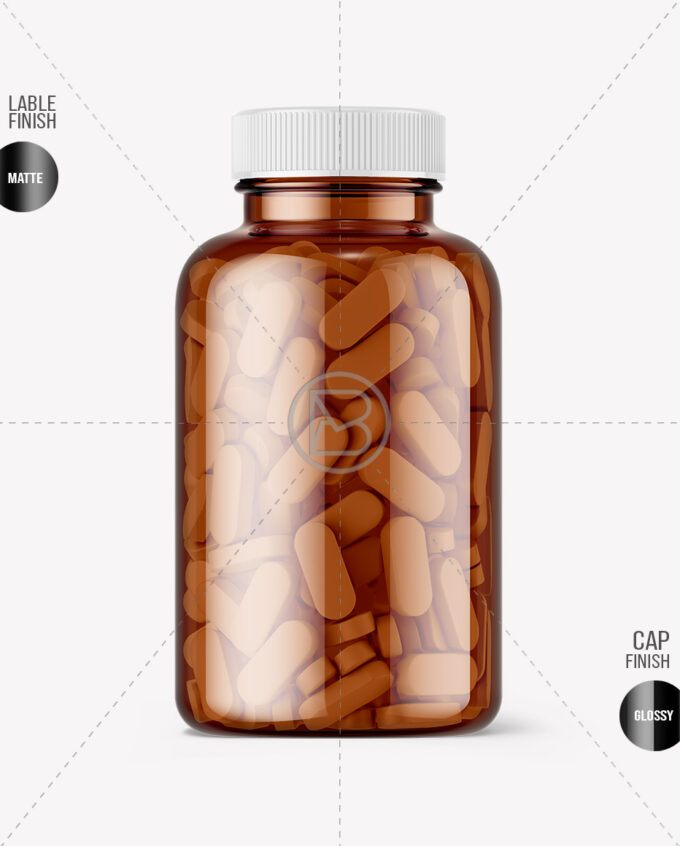 Pills Jar Mockups | Amber - Image 2