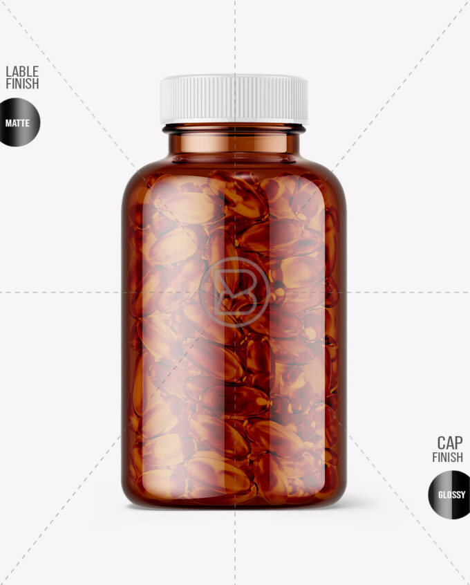 Fish Oil Capsules Mockups | Amber - Image 2