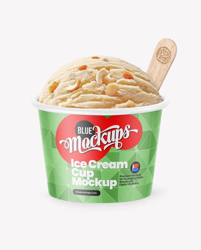 Ice Cream Cup Mockup