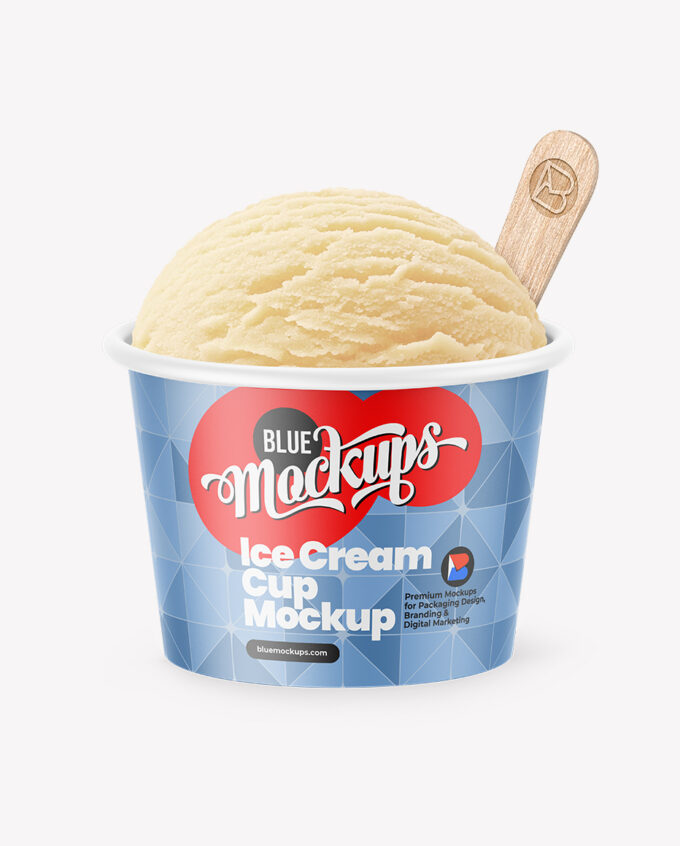 Ice Cream Cup Mockup