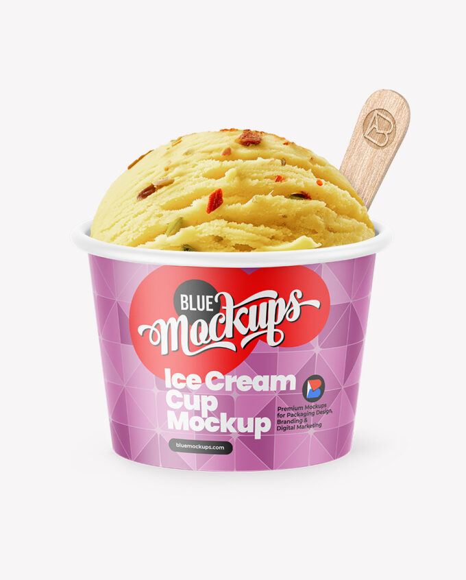 Ice Cream Cup Mockup