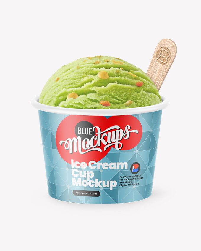 Ice Cream Cup Mockup