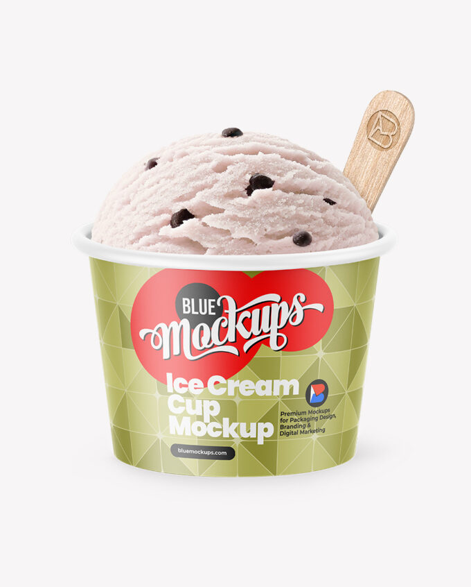 Ice Cream Cup Mockup