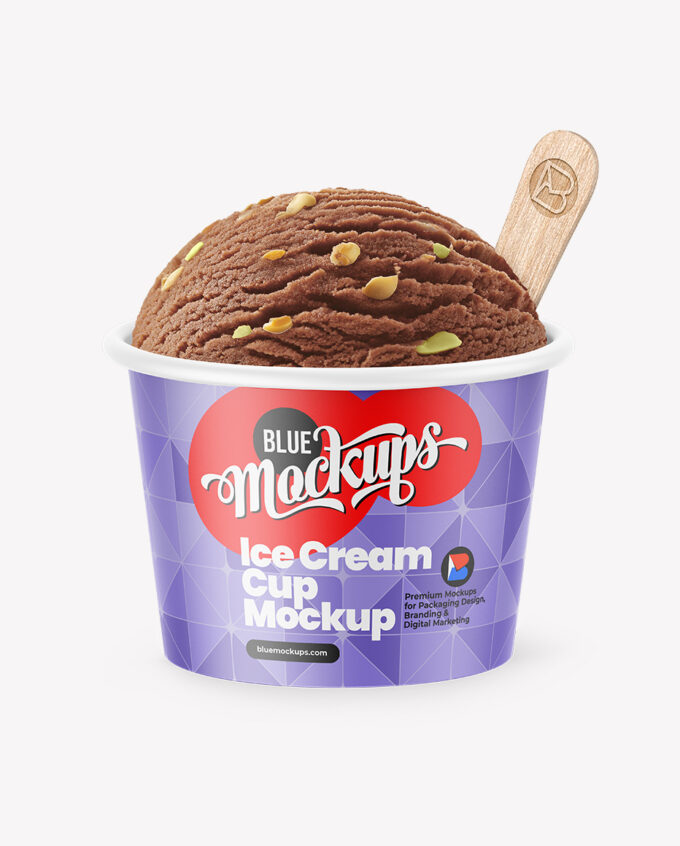 Ice Cream Cup Mockup