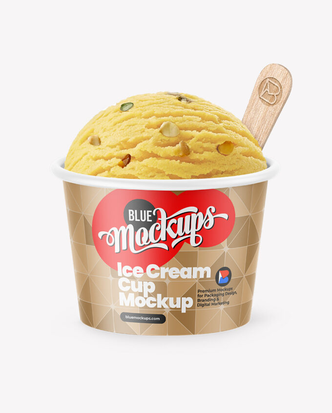 Ice Cream Cup Mockup