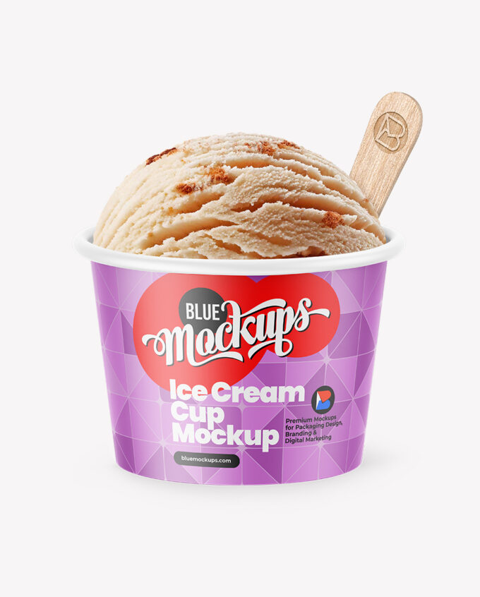 Ice Cream Cup Mockup