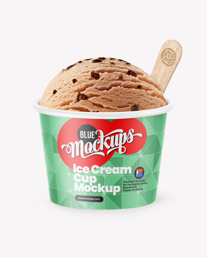 Ice Cream Cup Mockup