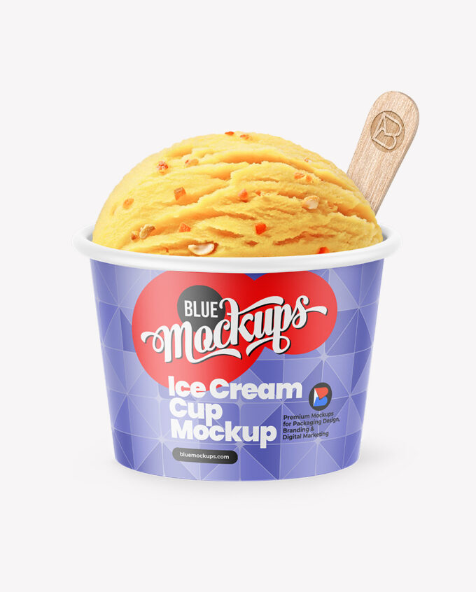 Ice Cream Cup Mockup