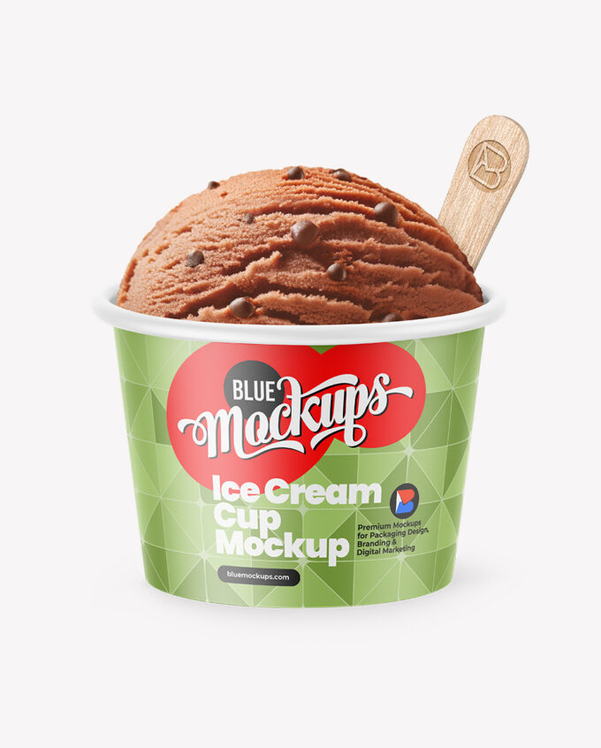 Ice Cream Cup Mockup