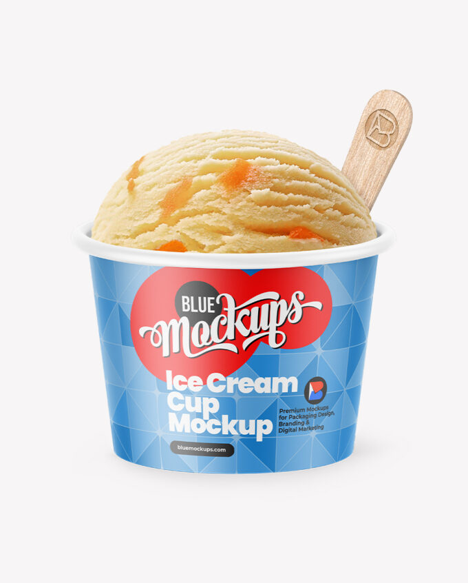 Ice Cream Cup Mockup